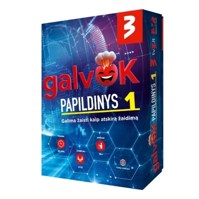 Stalo žaidimas Galvok papildinys Nr.1 Stalo žaidimas Galvok papildinys Nr.1