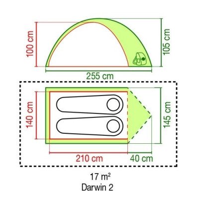 Coleman Darwin 2 camping tent