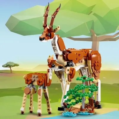 Konstruktorius LEGO® Creator 3in1 Laukiniai safario gyvūnai 31150 Konstruktorius LEGO® Creator 3in1 Laukiniai safario gyvūnai 31150
