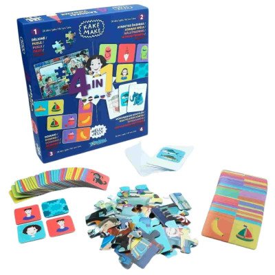 Stalo žaidimas Kadabra Kake Make 4in1 Stalo žaidimas Kadabra Kake Make 4in1