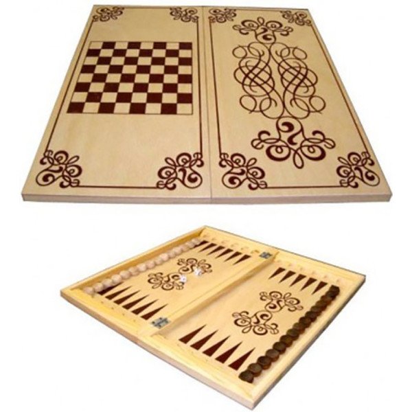 Game checkers backgammon Amato Maxi 2in1 60x60cm