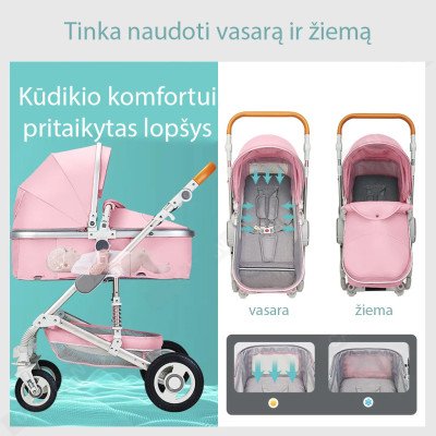 Универсальная коляска PeppyPram Cruiser 3 в 1