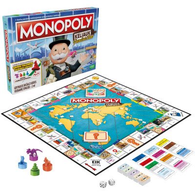 Stalo žaidimas Monopolis: keliauk. Pasaulinis turas