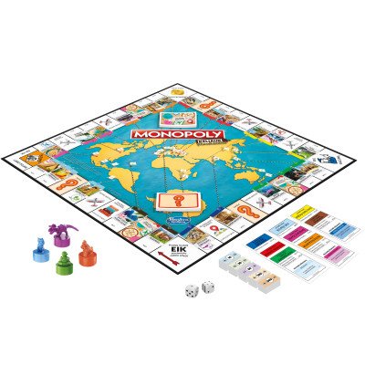 Stalo žaidimas Monopolis: keliauk. Pasaulinis turas