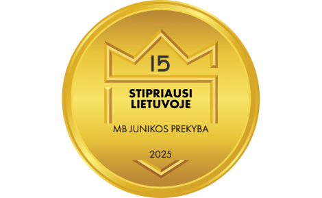 MB „Junikos prekyba“ – pirmą kartą įvertinta kaip „Stipriausi Lietuvoje“